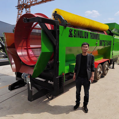 Equipo de minería de alta recuperación Planta de lavado de oro portátil con pantalla de tambor móvil