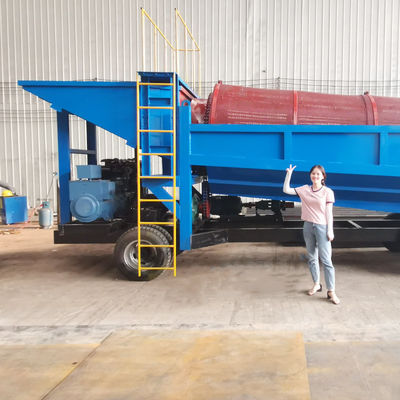 Proceso del separador de minería de estaño de coltán de oro del diamante del tambor Lavadora de lavadoras