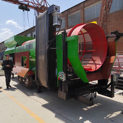 Planta de fabricación de mantillo Máquina de reciclaje de residuos domésticos con pantalla de tambor móvil