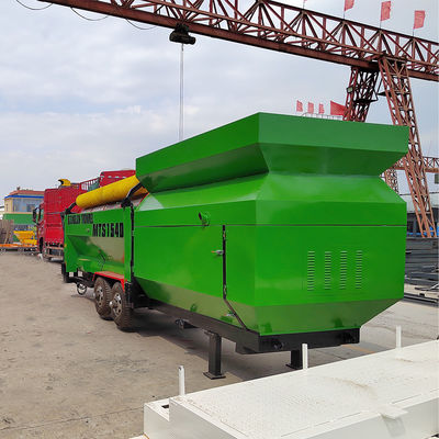 Planta de fabricación de mantillo Máquina de reciclaje de residuos domésticos con pantalla de tambor móvil