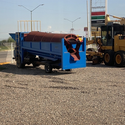 Tamaño de descarga personalizable Pantalla portátil de tambor de oro para operaciones de minería de oro