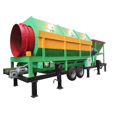 Procesamiento de compost Trommel Screen con diseño circular y tamaño de alimentación inferior a 300 mm