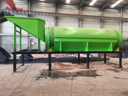Procesamiento de compost Trommel Screen con diseño circular y tamaño de alimentación inferior a 300 mm