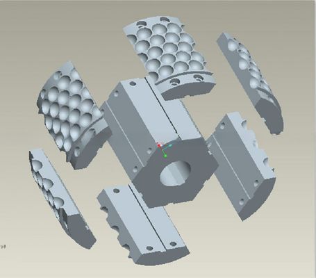 Partes de repuesto para máquinas de briqueteo de rodillos de carbón, sistema de alimentación por tornillo y piel de rodillos