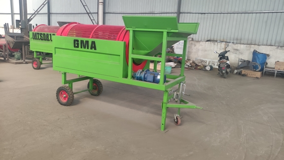 Equipo móvil de recuperación de arena tambor de mineral pantalla de tambor giratoria para mineral a pequeña escala
