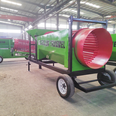 Energía Minería Rotativa Serradura Tambor de pantalla para 2200 KG Trommel de leña móvil de venta
