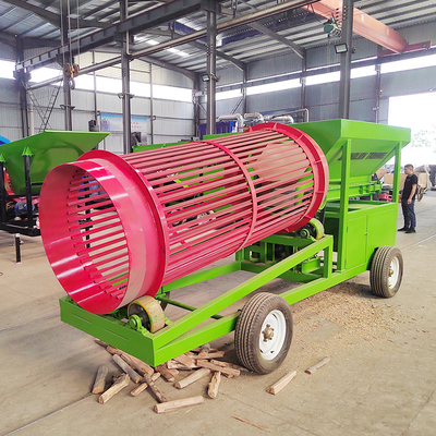 Energía Minería Rotativa Serradura Tambor de pantalla para 2200 KG Trommel de leña móvil de venta