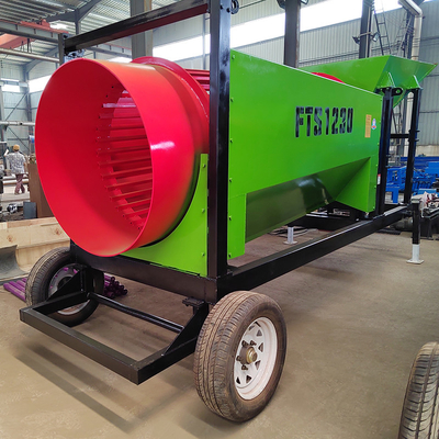 Energía Minería Rotativa Serradura Tambor de pantalla para 2200 KG Trommel de leña móvil de venta