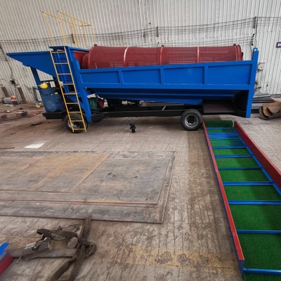 Separación de minerales blancos con la máquina de lavado de diamantes Trommel Jig y mesa agitada