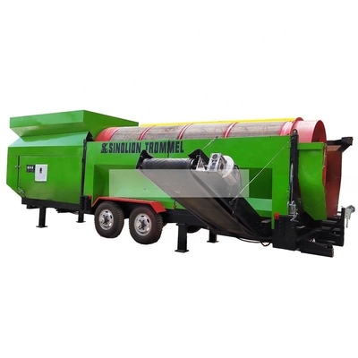 Máquina para cortar el compost con trampolín con transportador adecuado para diferentes modelos
