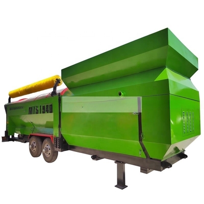 Máquina para cortar el compost con trampolín con transportador adecuado para diferentes modelos