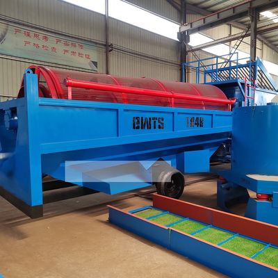 Posicionador Trommel Screen para el oro y el diamante 30-150 toneladas por hora Capacidad de rendimiento