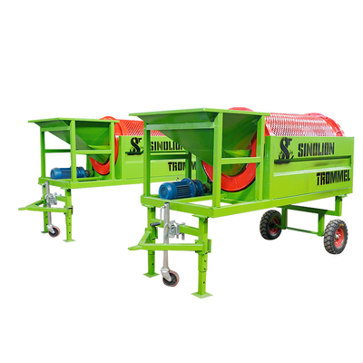 Equipo de recuperación de arena verde pequeño mini móvil tambor mineral pantalla de tambor de arena rotativa