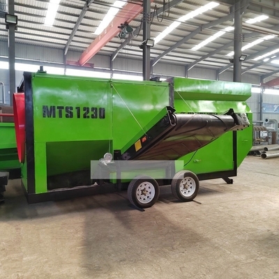 Conveyor de cinturón y pantalla de tambor de compost móvil de alta capacidad diseñado para la eficiencia