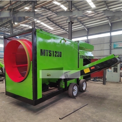 Conveyor de cinturón y pantalla de tambor de compost móvil de alta capacidad diseñado para la eficiencia