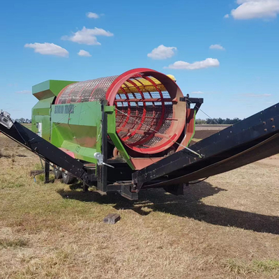 Compostaje rotativo de alta capacidad con pantalla de tambor móvil con motor eléctrico de 3-45 kW