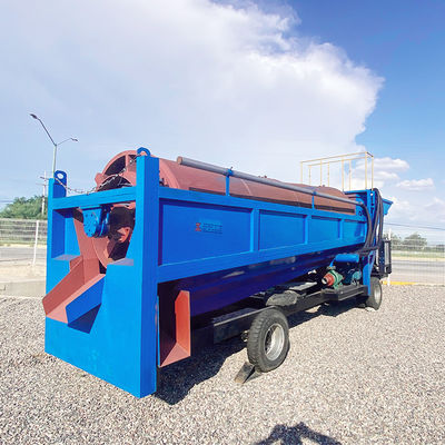 2200 KG Máquina móvil de lavado para lavar y separar el oro
