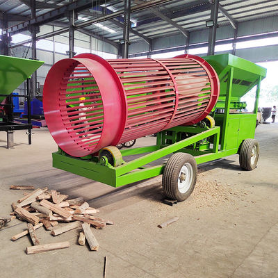 220V/380V de trabajo pesado pequeñas astillas de madera móviles serrucha tierra de roca piedra pantalla de tambor