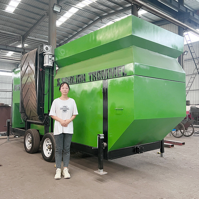 2023 Año rotatorio de cribado de suelo tamiz de tambor para la planta de cribado de compost móvil