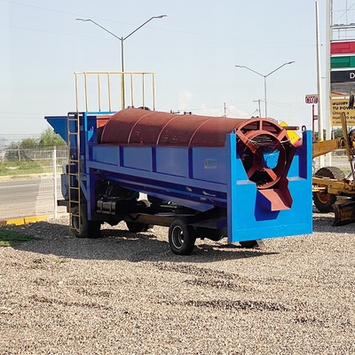 Máquina de limpieza y limpieza de tambores rotativos de oro de alta capacidad para tiendas de materiales de construcción