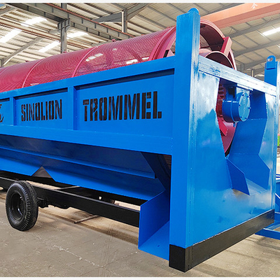 Máquina de limpieza y limpieza de tambores rotativos de oro de alta capacidad para tiendas de materiales de construcción