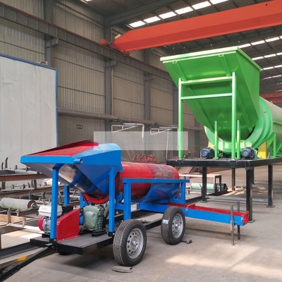 Mini Tromel Minería de oro portátil Trommel planta de lavado de pantallas de alta capacidad