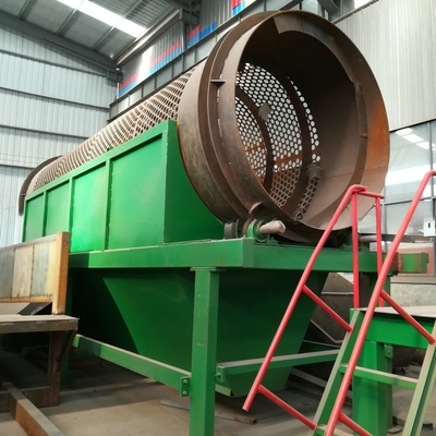2200 KG línea de reciclaje de residuos de basura MSW Trommel Screen de la planta de fabricación