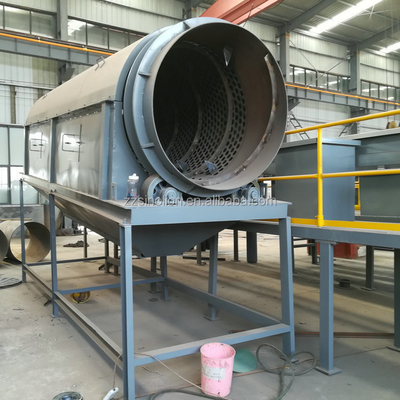 2200 KG línea de reciclaje de residuos de basura MSW Trommel Screen de la planta de fabricación