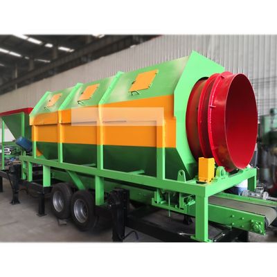 Máquina de filtrado de barril de arena de suelo para fertilizantes en polvo de tamaño de alimentación inferior a 300 mm