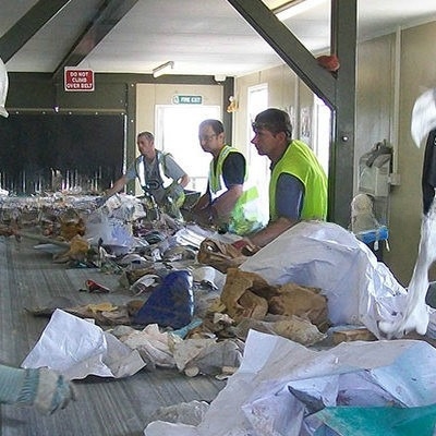 2200 KG línea de reciclaje de residuos de basura MSW Trommel Screen de la planta de fabricación