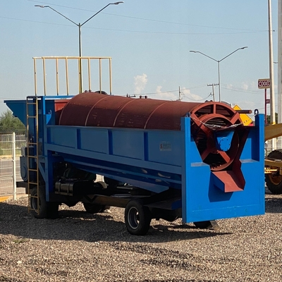 Equipo de minería de oro Procesamiento aluvial Lavado Trommel Screen para el mercado de Ghana