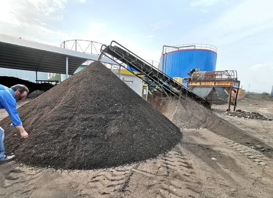 2200 KG de capacidad separador de arena y grava de tambor con material de pantalla de acero inoxidable