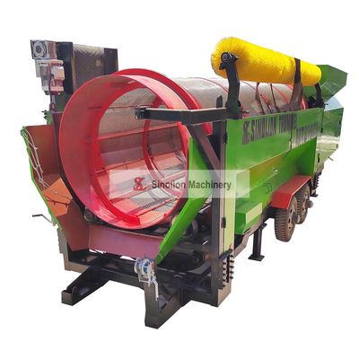 Sitio de compost de acero inoxidable con transportador de apilamiento y tamaño de descarga personalizable