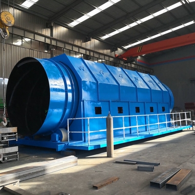 Instalación de reciclaje de residuos con sistema de limpieza de bolas de goma de tamaño inferior a 300 mm