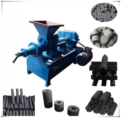 4-80mm BBQ cilindro briquetas carbón carbón MBJ140 Extrudor Presión máquina de briqueteo