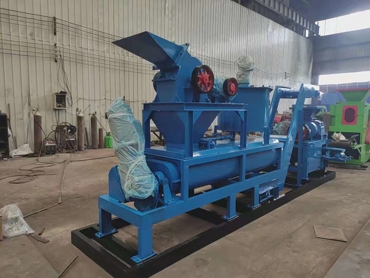 0.8-1.5 t/h Línea de briquetas de carbón de cáscara de coco azul con instalación gratuita
