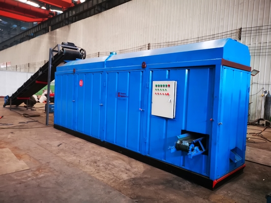 0.8-1.5 t/h Línea de briquetas de carbón de cáscara de coco azul con instalación gratuita