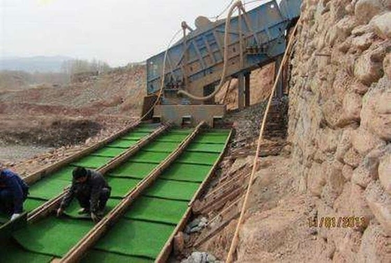 15m*1m*30mm Alfombra de plástico para la fiebre del oro Minería Casilla de alfombra de oro aluvial Césped sintético
