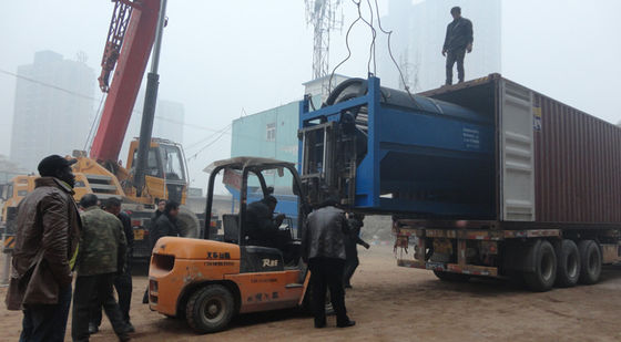 Trabajos de construcción pantalla de tambor magnético rotativo para la separación de gránulos metálicos de acero