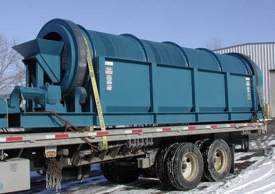 Trabajos de construcción pantalla de tambor magnético rotativo para la separación de gránulos metálicos de acero