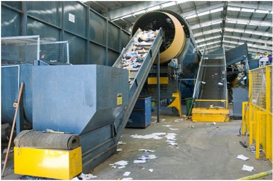 Máquina de clasificación de residuos municipales de MSW Trommel de residuos para el reciclaje de residuos