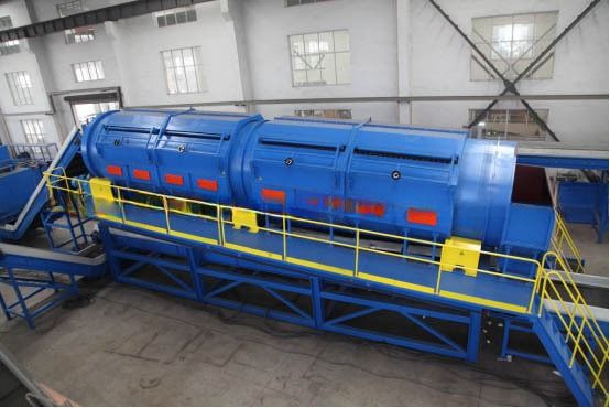 Máquina de clasificación de residuos municipales de MSW Trommel de residuos para el reciclaje de residuos