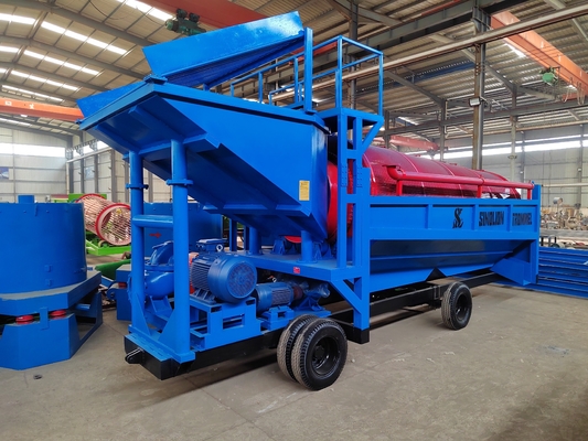 100-200 t/h Tableros de pantalla Aluvial Oro Diamante Minería móvil Separación con minería