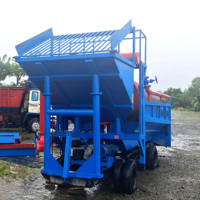 Fabricación personalizada de oro aluvial planta de lavado de diamantes equipo de separación de minería móvil