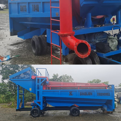 Fabricación personalizada de oro aluvial planta de lavado de diamantes equipo de separación de minería móvil