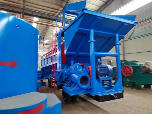 Fabricación personalizada de oro aluvial planta de lavado de diamantes equipo de separación de minería móvil