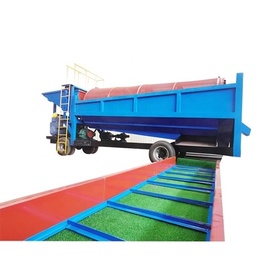 Capacidad de procesamiento de 80-150 t/h Cribado de minerales Trommel Screen para la minería de oro y diamantes