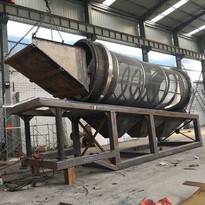 Energía Minería Mobile Rotary Wood Chip Screen con y Menos de 300 mm de tamaño de alimentación