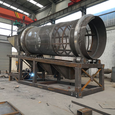 Energía Minería Mobile Rotary Wood Chip Screen con y Menos de 300 mm de tamaño de alimentación