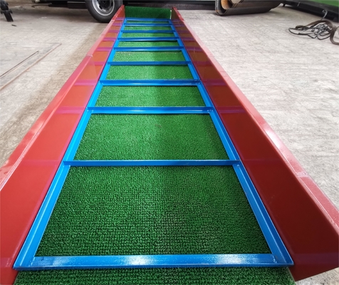 Precisión de la separación de oro de la minería caja de alfombra con oro de recolección de hierba de alfombra conectado